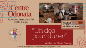 Atelier Dos par Denis Dropsy