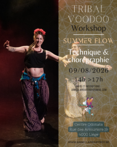 stage danse orientale Summer Flow Liège été 2026 fusion orientale chorégraphie immersion