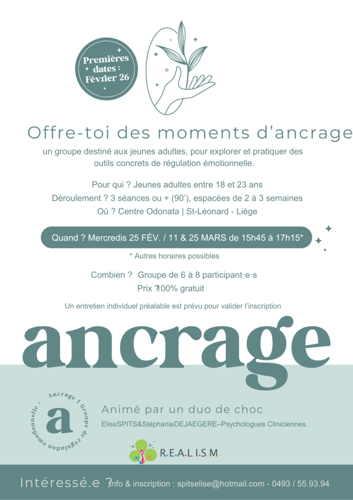 groupe ancrage jeunes adultes Liège