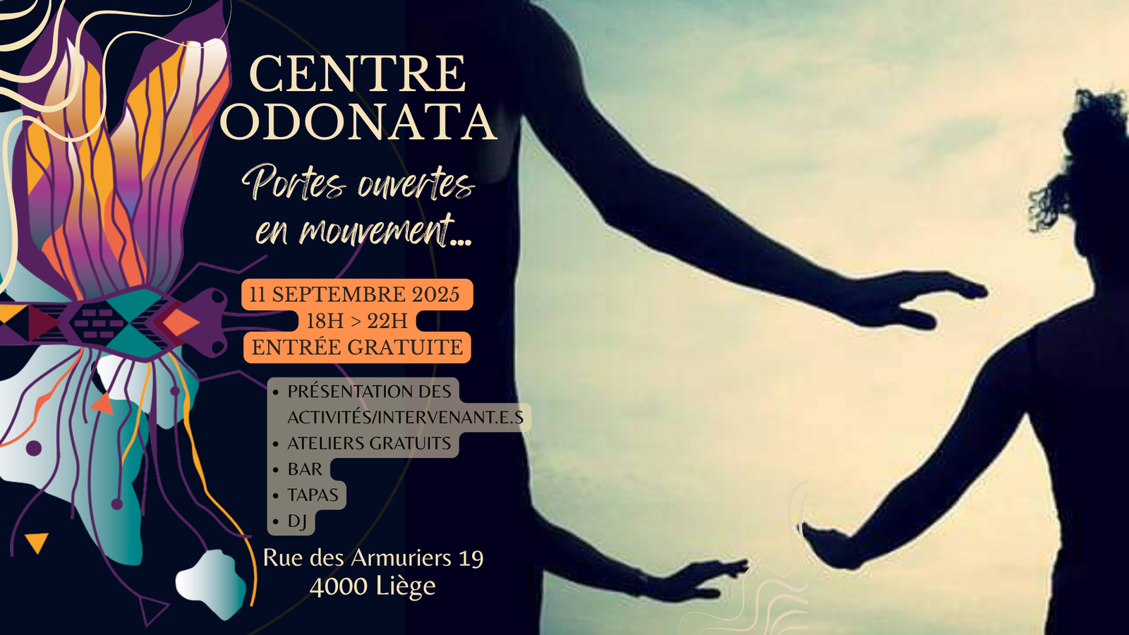 Portes ouvertes du Centre Odonata à Liège le 11 septembre 2026